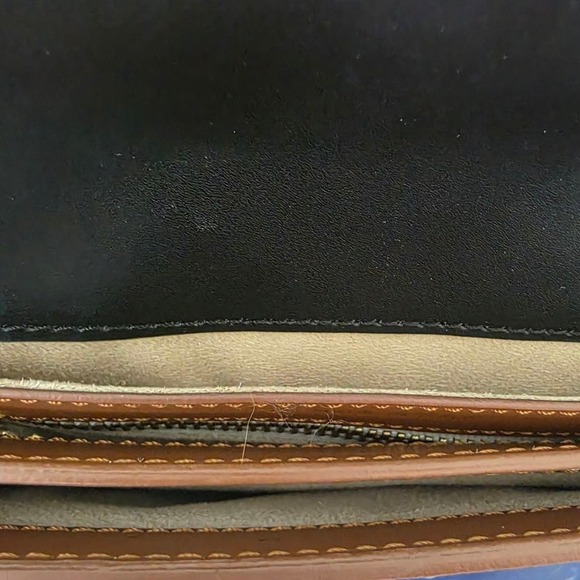 Otte New York Tan Leather Greenwich Saddle Bag Italy - Picture 10 of 13